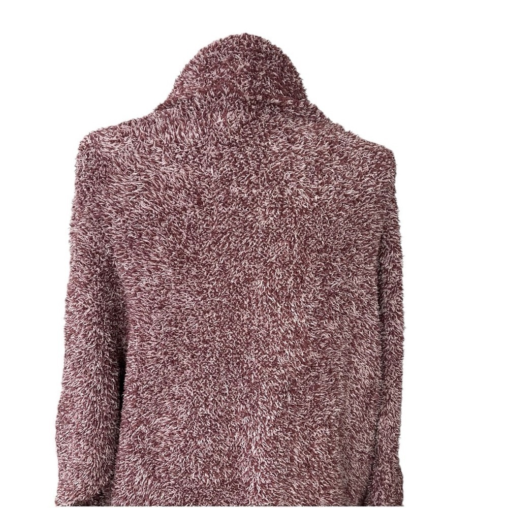 Barefoot Dreams Maroon Cozychic Cocoon Cardigan Wm S/M Dolman Sleeves Pockets - Picture 10 of 13